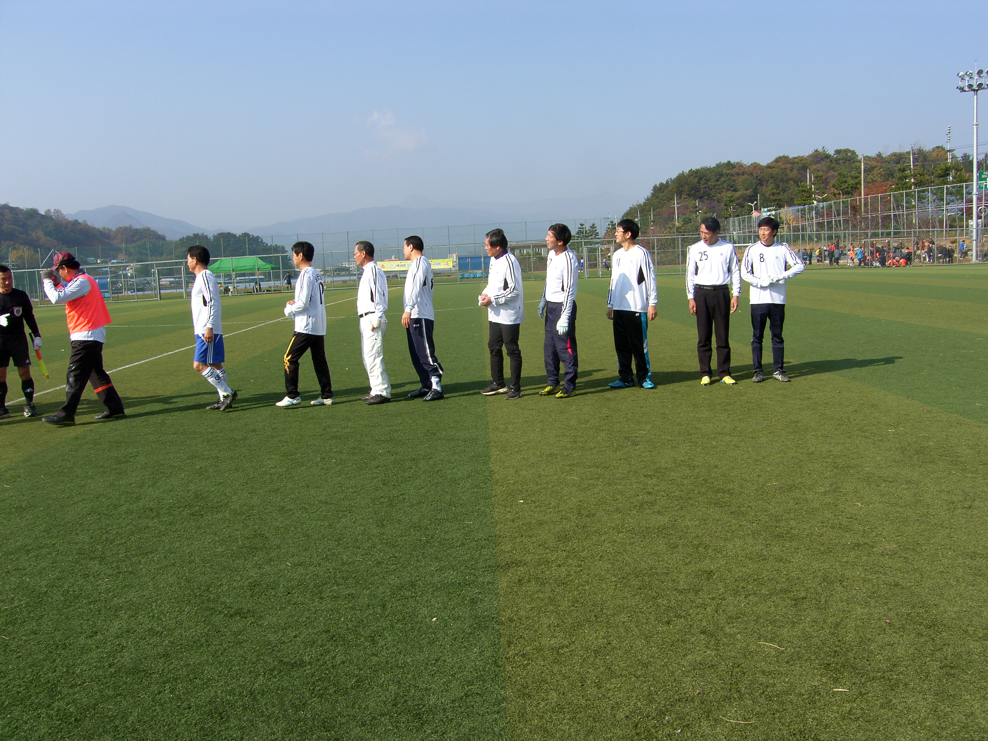 '13년 협회장기 직장별 축구대회 인조구장 녹차연구소와 1차전 경기직전 1