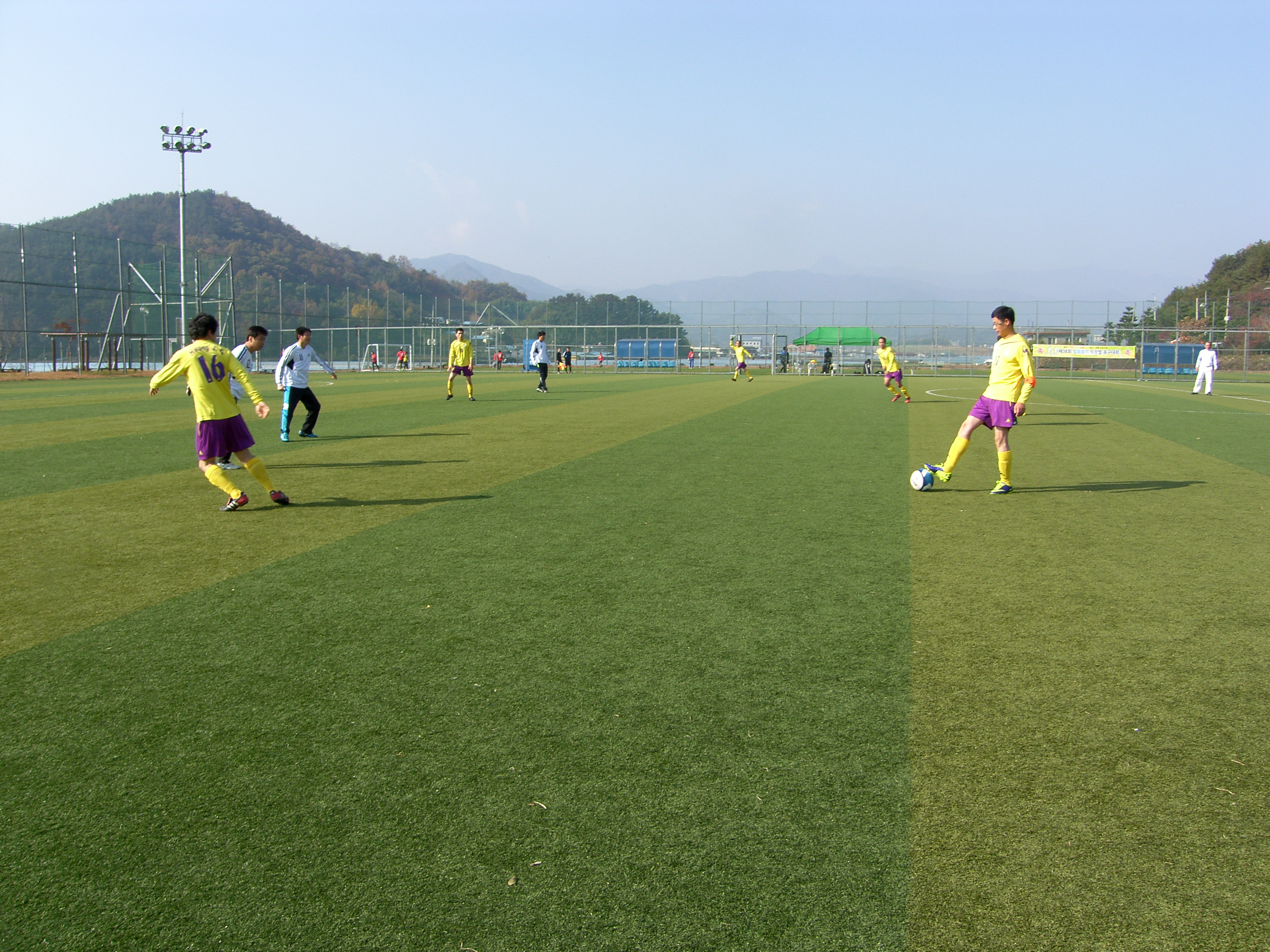 '13년 협회장기 직장별 축구대회 인조구장 녹차연구소와 1차전 경기직전 1