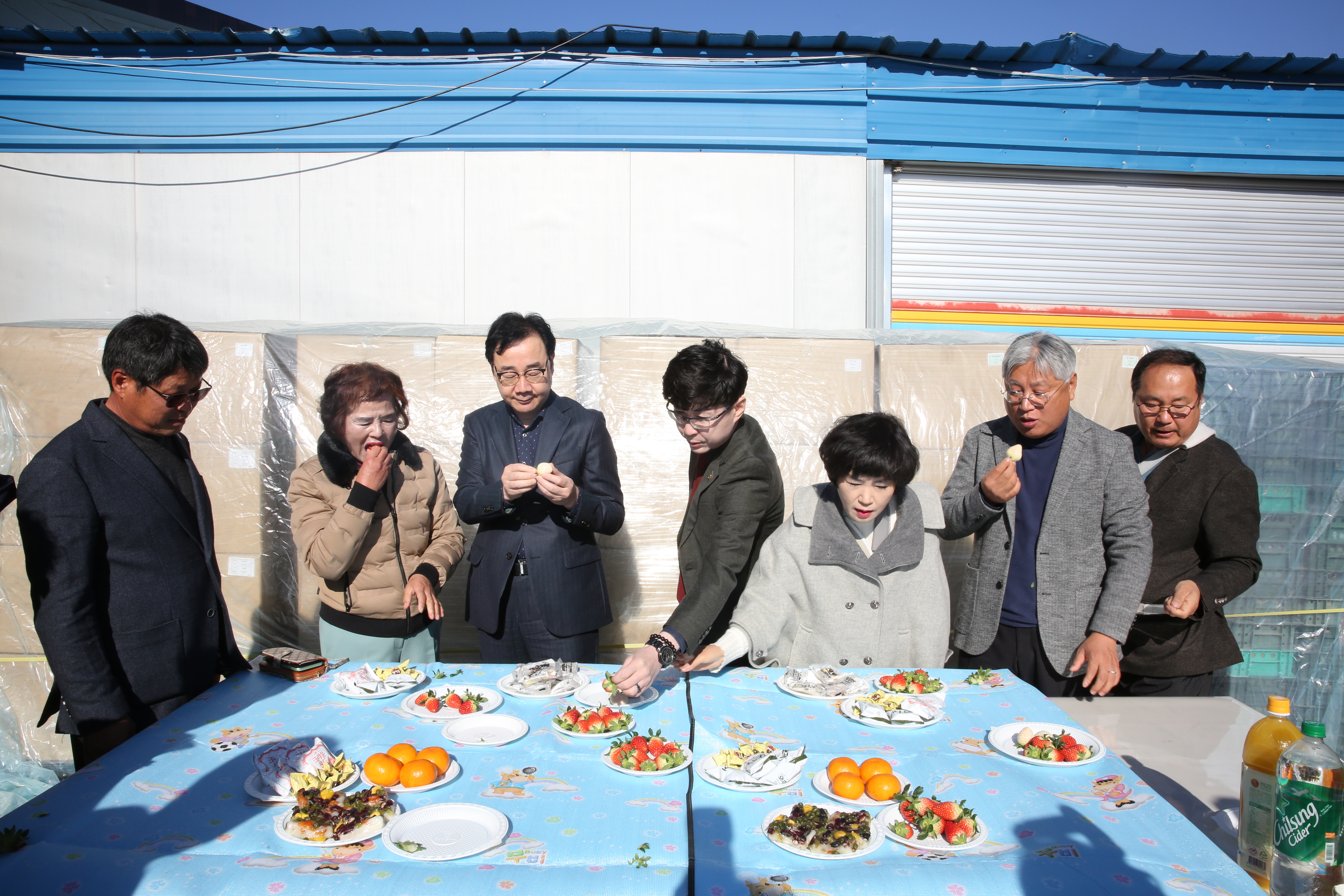 2023.12.05 옥종 딸기 수출 선적식 2