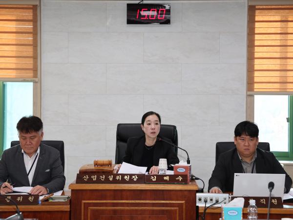 2025.11.17 제345회 하동군의회 임시회 제1차 본회의 및 산업건설위원회 3