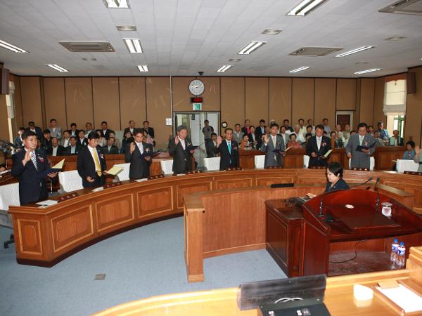 제185회 하동군의회 임시회(제6대의원 개원식)