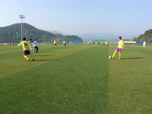 '13년 협회장기 직장별 축구대회 인조구장 녹차연구소와 1차전 경기직전