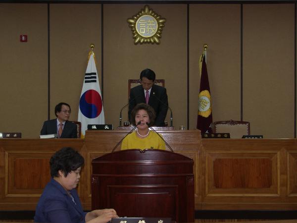 제225회 하동군의회 임시회('14. 7.1-강희순 의회운영위원장 수락인사)