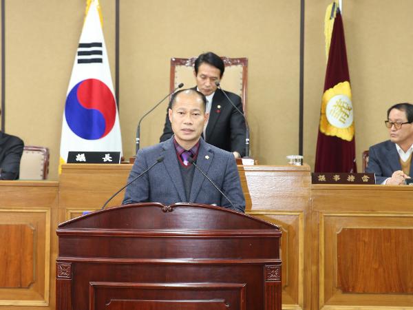 2014.12.24. 제231회 임시회 하동군의회 제2차본회의 하인호의원 5분 자유발언